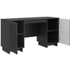 Stalas Juoda Apdirbta mediena 142,5 x 50 x 75 cm