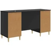 Stalas Juoda Apdirbta mediena 142,5 x 50 x 75 cm