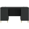 Stalas Juoda Apdirbta mediena 142,5 x 50 x 75 cm