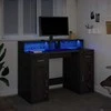 juodas ąžuolo stalas 120x55x91 cm inžinerinė mediena