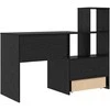 Stalas Juodas ąžuolas 131,5 x 50 x 106,5 cm Apdirbta mediena