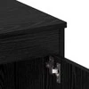 Stalas 2 pcs Juodas ąžuolas 140 x 50 x 76 cm Apdirbta mediena