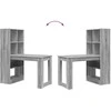 Stalas Pilkas Sonoma 122 x 67 x 145 cm Apdirbta mediena