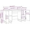 Stalas Sena mediena 140 x 50 x 75 cm Apdirbta mediena