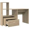 Stalas Sonoma ąžuolas 131,5 x 50 x 106,5 cm Apdirbta mediena