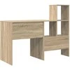 Stalas Sonoma ąžuolas 131,5 x 50 x 106,5 cm Apdirbta mediena