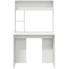 Stalas su lentyna Balta 91 x 50 x 149 cm Apdirbta mediena