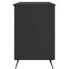 Stalas su lentyna Juoda 142,5 x 50 x 75 cm Apdirbta mediena