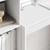 Stalas su stalčių su lentyna su saugykla 2 pcs Balta