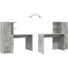 Stalas Betono pilka 133.5 x 50 x 124 cm 2 vnt.