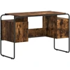 Stalas su saugojimo vieta Dūminio ąžuolo 120 x 50.5 x 75.5 cm
