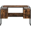 Stalas su saugojimo vieta Dūminio ąžuolo 120 x 50.5 x 75.5 cm