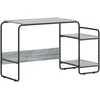 Stalas su saugojimo vieta Pilka Sonoma 131,5 x 50 x 75,5 cm