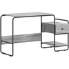 Stalas su saugojimo vieta Pilka Sonoma 131,5 x 50 x 75,5 cm