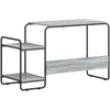 Stalas su saugojimo vieta Pilka Sonoma 131,5 x 50 x 75,5 cm