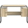 Stalas su saugojimo vieta Sonoma ąžuolas 120 x 50.5 x 75.5 cm