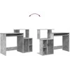 Stalas Betono pilka 120,5 x 44 x 88,5 cm Apdirbta mediena