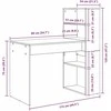 Stalas Betono pilka 113 x 54 x 120 cm Apdirbta mediena