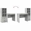 Stalas Betono pilka 135,5 x 50 x 127 cm 2 vnt.