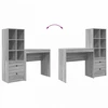 Stalas Pilkas Sonoma 125,5 x 40 x 127 cm 2 vnt.