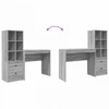 Stalas Pilkas Sonoma 135,5 x 40 x 127 cm 2 vnt.