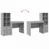 Stalas Pilkas Sonoma 135,5 x 50 x 127 cm 2 vnt.
