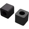 Stalčiaus laikiklis 2 vnt. Juoda 15 x 15 x 15mm PP kopolimeras