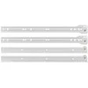 Stalčių bėgis 2 pcs Balta 350 mm Plienas