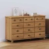 Komoda ASKIM Ruda 79 x 40 x 133,5 cm Kietos pušies mediena