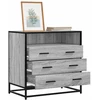 Stalčių spintelė Pilka Sonoma 70x41x70 cm Engineered Wood