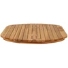Stalo viršus 110 x 55 x 3,5 cm Ovalo Kieto teka medžio Natūrali