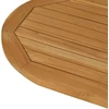 Stalo viršus 80 x 40 x 2,5 cm Ovalo Kieto teka medžio Natūrali