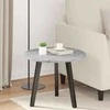 Stalo viršus Ø 50 x 1,5 cm Apvali Apdirbta mediena Pilka Sonoma