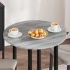 Stalo viršus Ø 70 x 1,5 cm Apvali Apdirbta mediena Pilka Sonoma