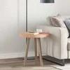 Stalo viršus Šviesiai rudas Ø 50 x 4 cm Kietas ąžuolo medis