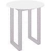 Stalo viršus Ypatingai blizgi balta Ø 80 x 1,5 cm