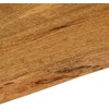 Stalviršis, 120x60x2,5cm, mango masyvas, su gyvu kraštu