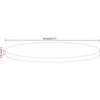 Stalviršis, 40x2,5cm, neapdorotas mango masyvas, apskritas