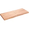 Stalviršis, šviesiai rudas, 120x50x(2-6) cm, medienos masyvas