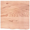 Stalviršis, šviesiai rudas, 60x60x(2-4) cm, medienos masyvas