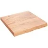 Stalviršis, šviesiai rudas, 60x60x(2-6) cm, medienos masyvas