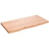 Stalviršis, šviesiai rudas, 80x40x(2-4) cm, medienos masyvas