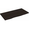 Stalviršis, tamsiai rudas, 80x40x2cm, ąžuolo masyvas