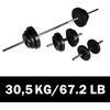 Štangos ir 2 hantelių rinkinys, 30,5kg