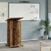 Podiumas su ratu Senas medis 55 x 55 x 107 cm Apdirbta mediena
