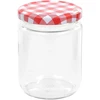 Stikl. stikl. uog. su balt. ir raud. sp. dangt., 48vnt., 230ml