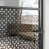 Stiklinės durys 102,5 x 3,5 x 201,5 cm Aliuminis Juoda