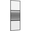 Stiklinės durys 76 x 2 x 205 cm Aliuminis Juoda