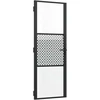 Stiklinės durys 76 x 3,5 x 201,5 cm Aliuminis Juoda