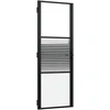 Stiklinės durys 76 x 3,5 x 201,5 cm Aliuminis Juoda